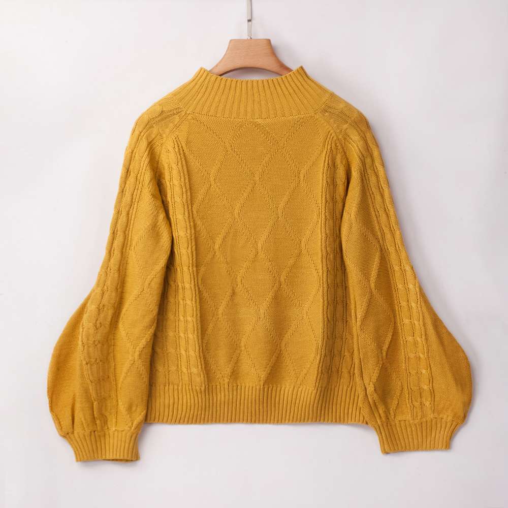 SZ60240-2 Solid Color Sweater